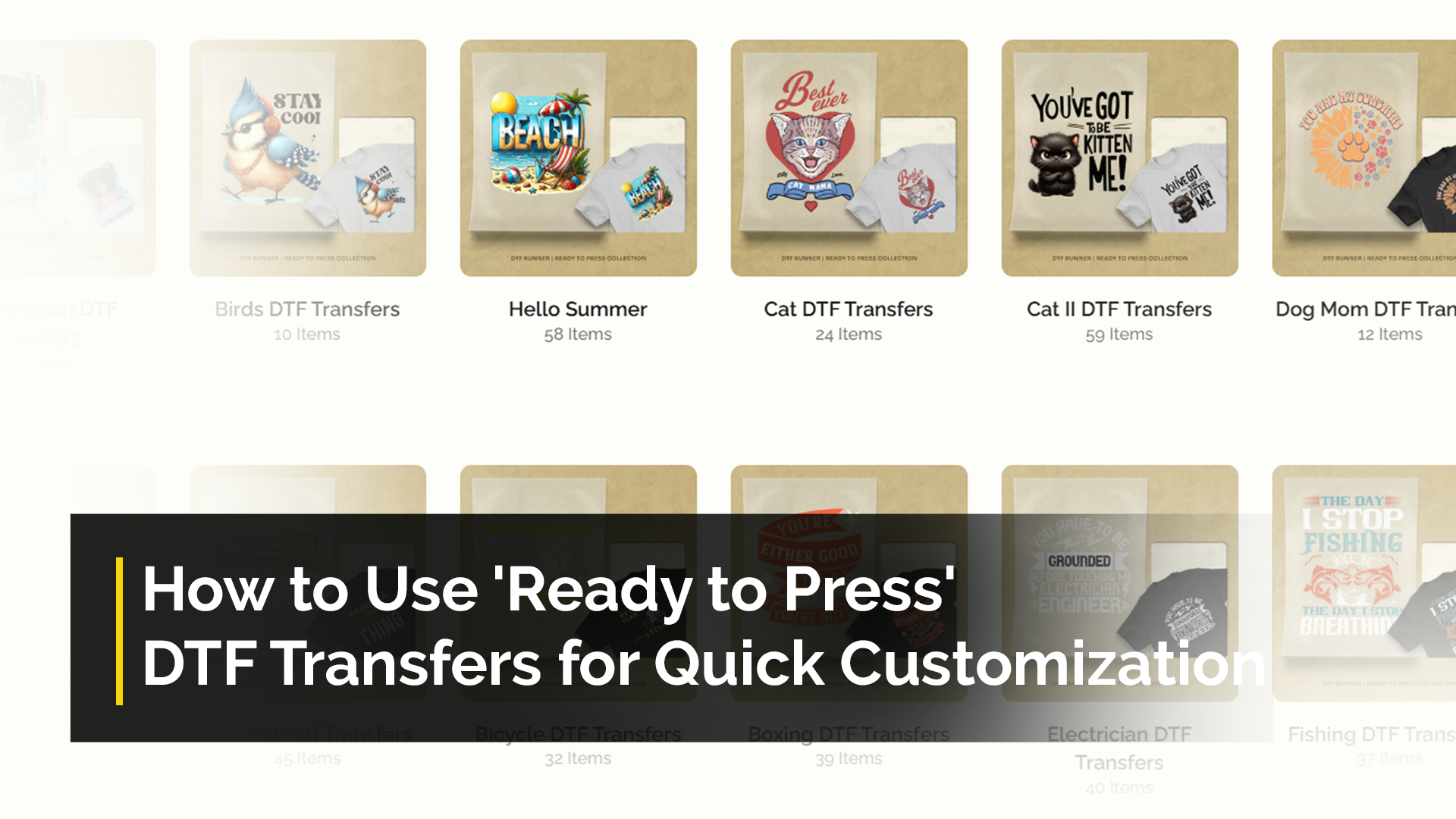 How to Use 'Ready to Press' DTF Transfers for Quick Customization