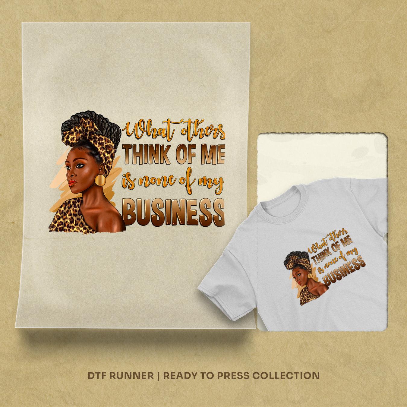 Afro Woman Blessed Fall Autumn direct to film transfer