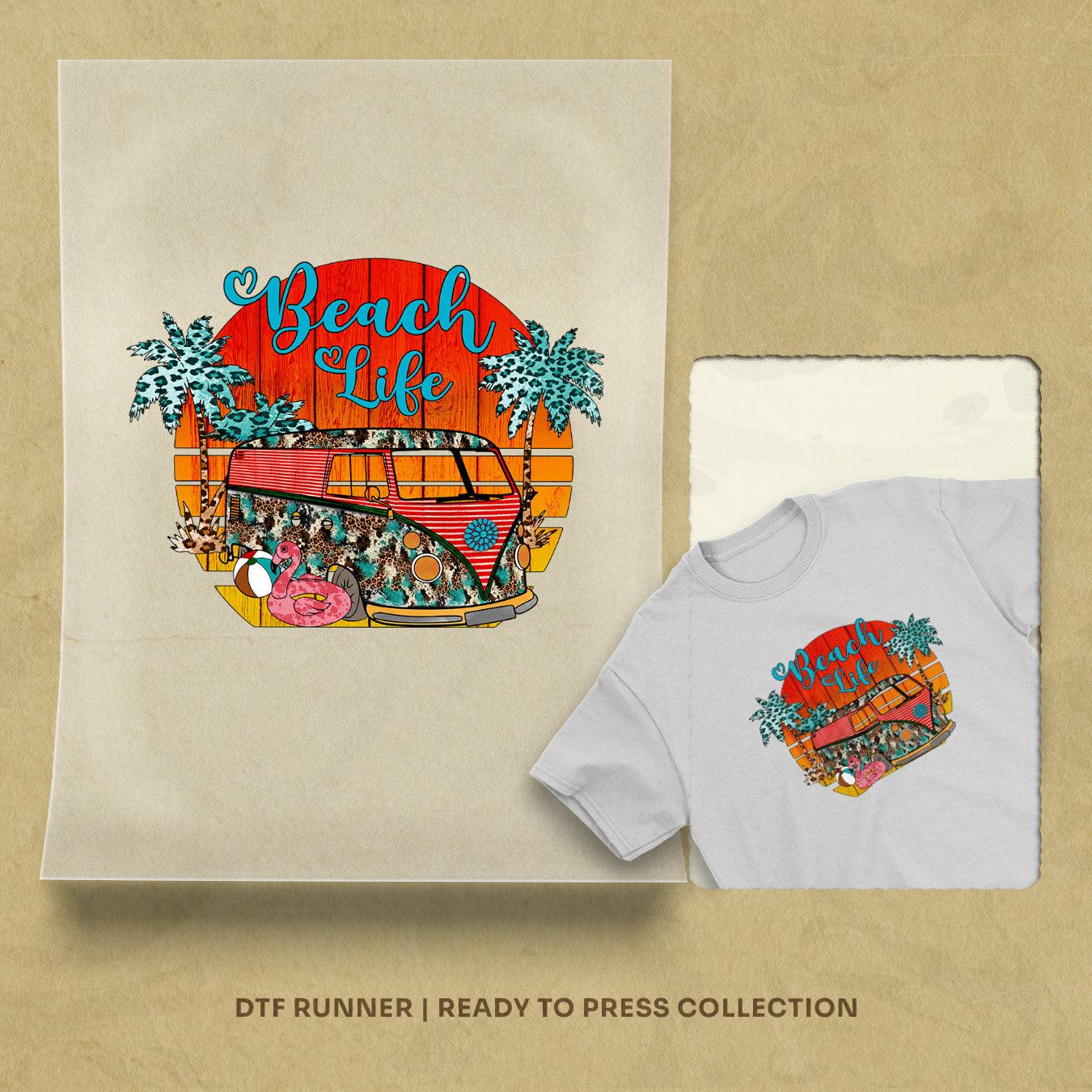 Beach Life Dtf Heat Transfer