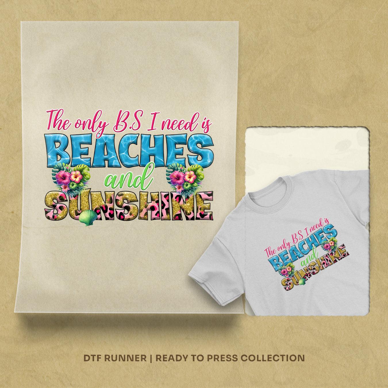 Beaches And Sunshine Summer Cheap Dtf Transfers