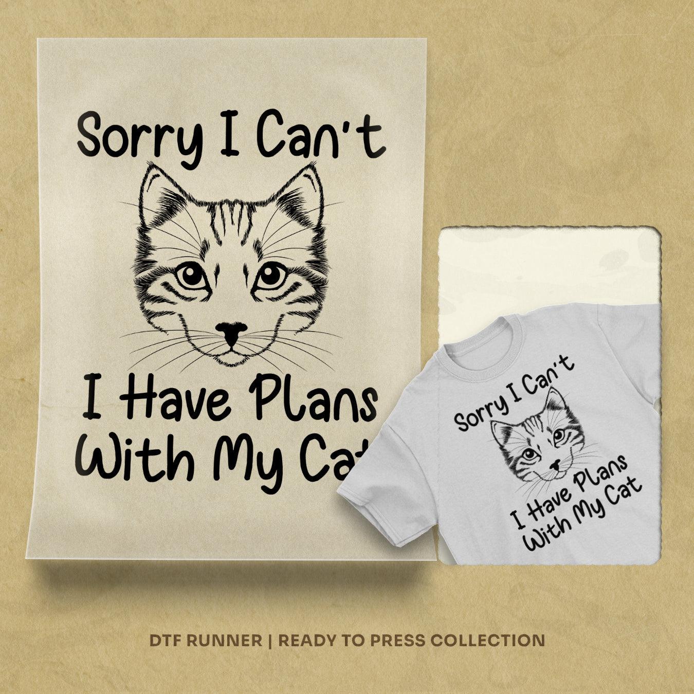 Cat Design dtf transfer sheets
