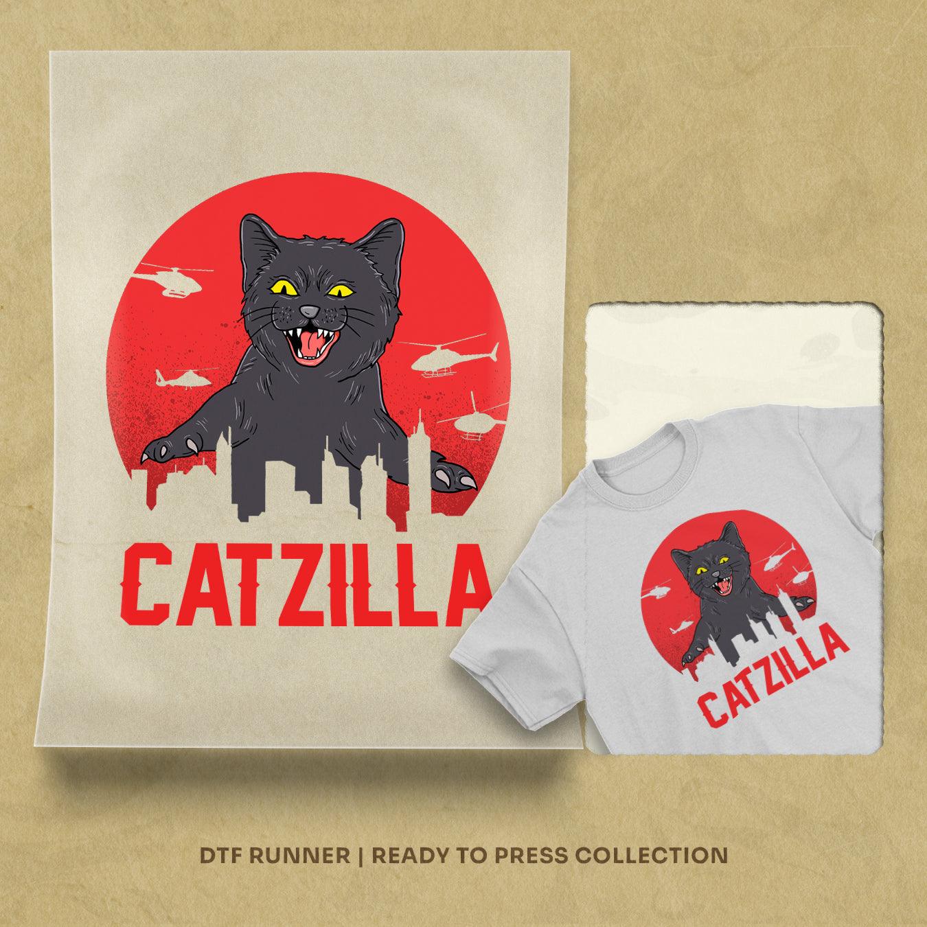 Catzilla dtf transfer prints