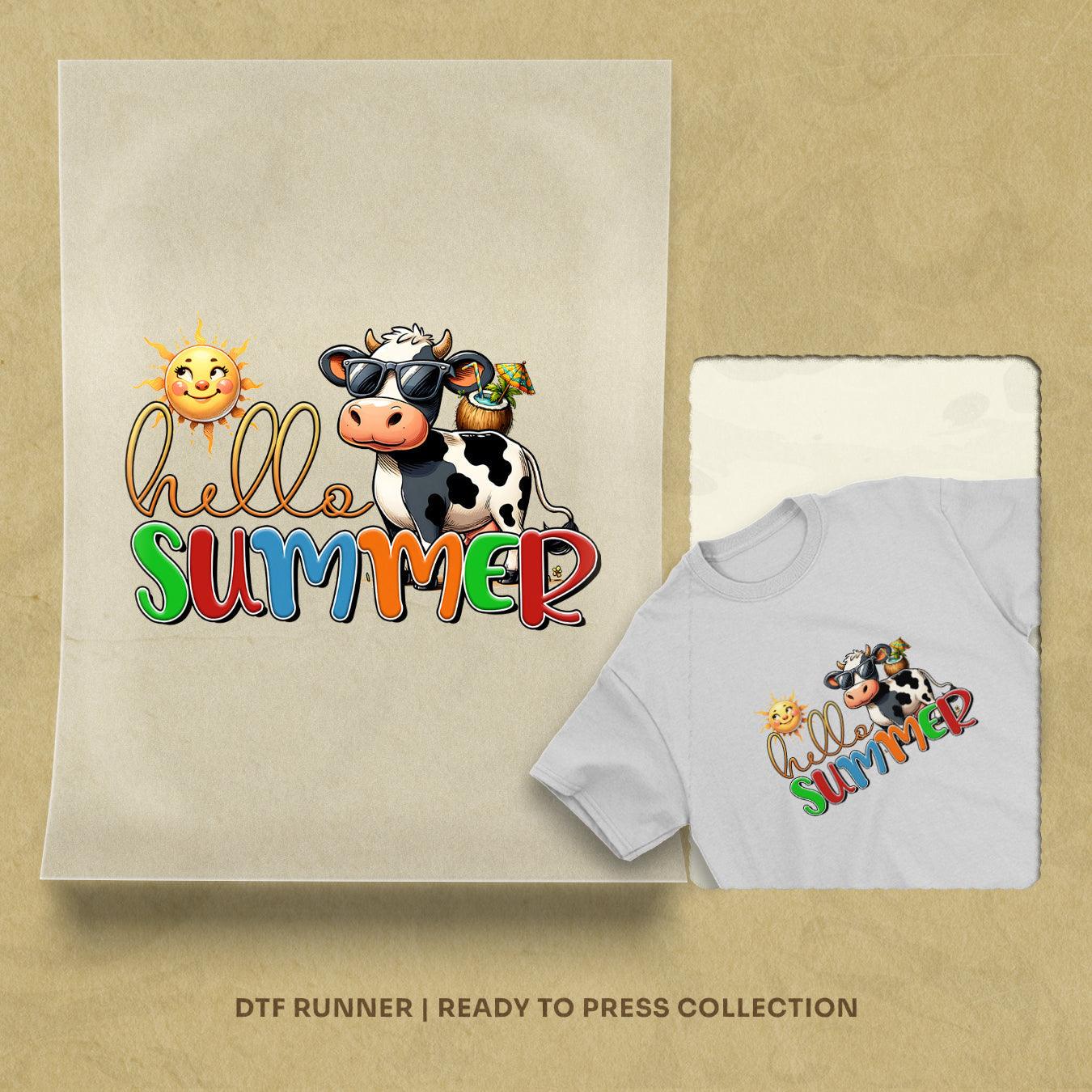 Cow Hello Summer Order Dtf Transfers