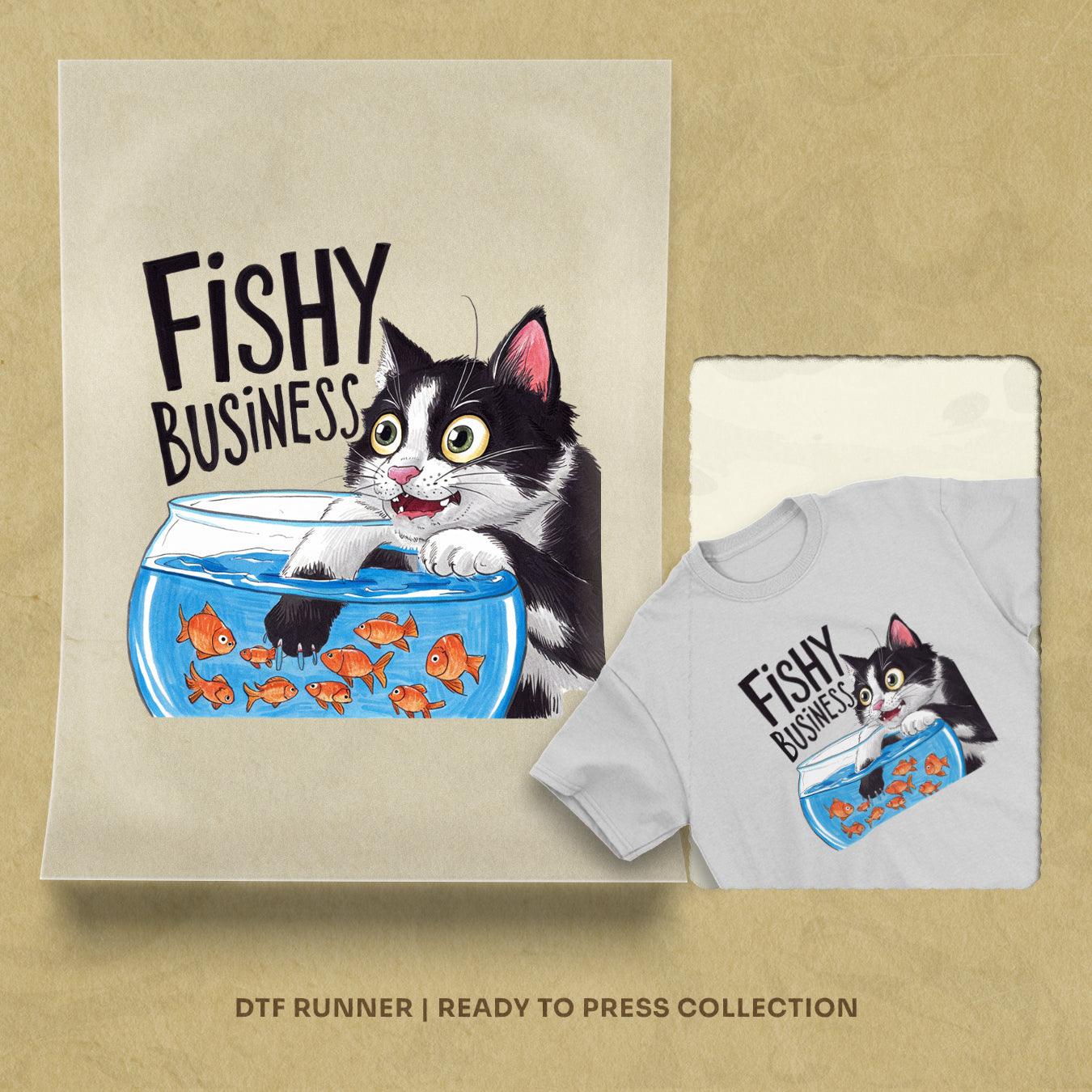 Fishy Business dtf heat transfer