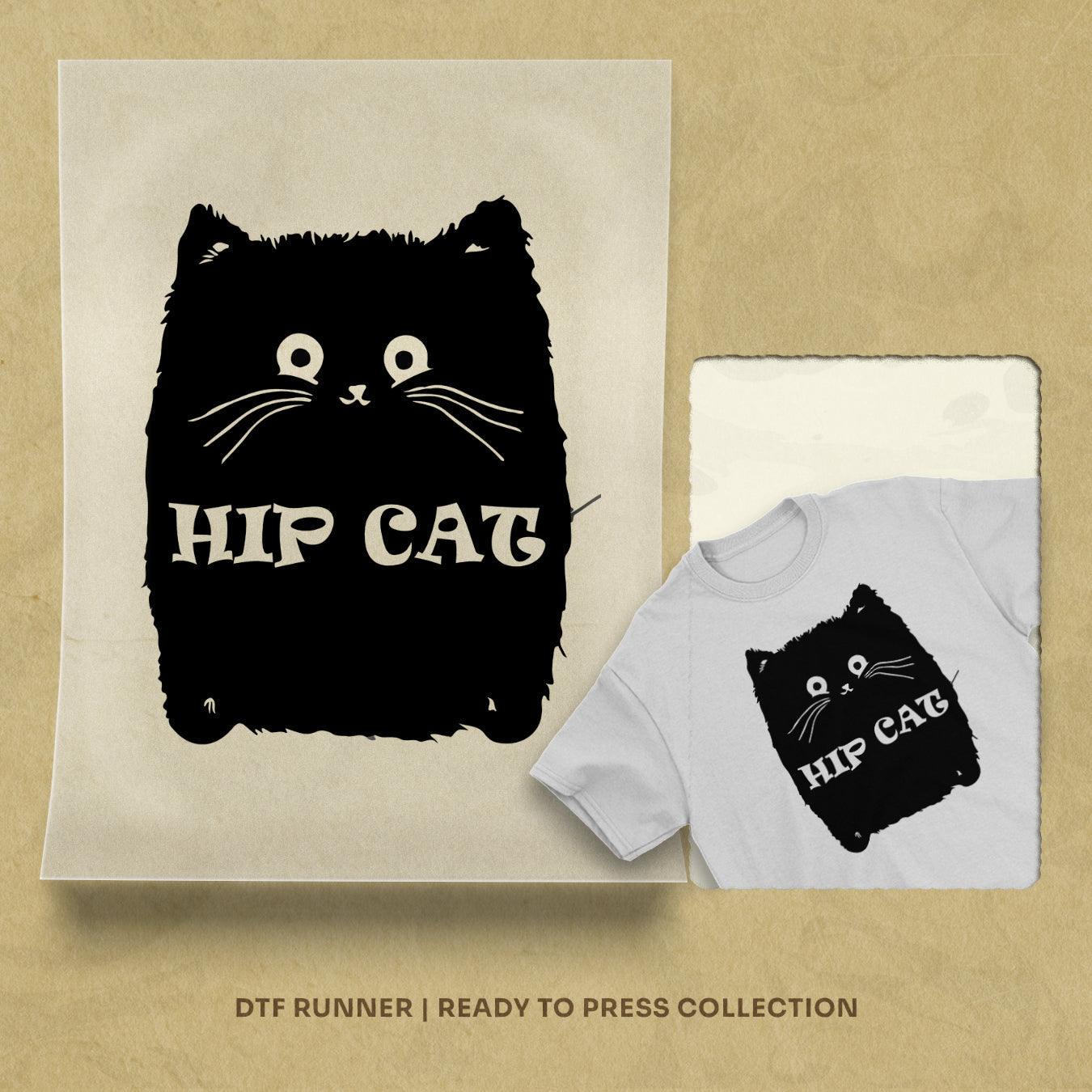 Hip Cat Shirt order dtf transfers