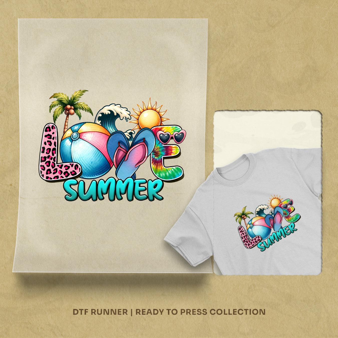 Love Summer Gnome Dtf Transfer