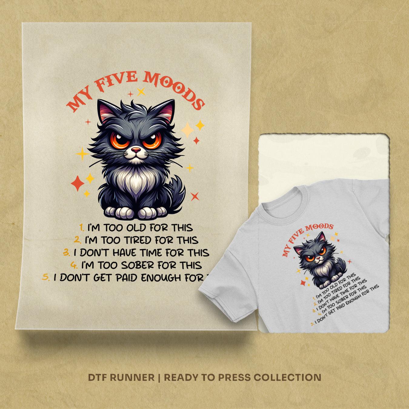 My Five Moods dtf transfer