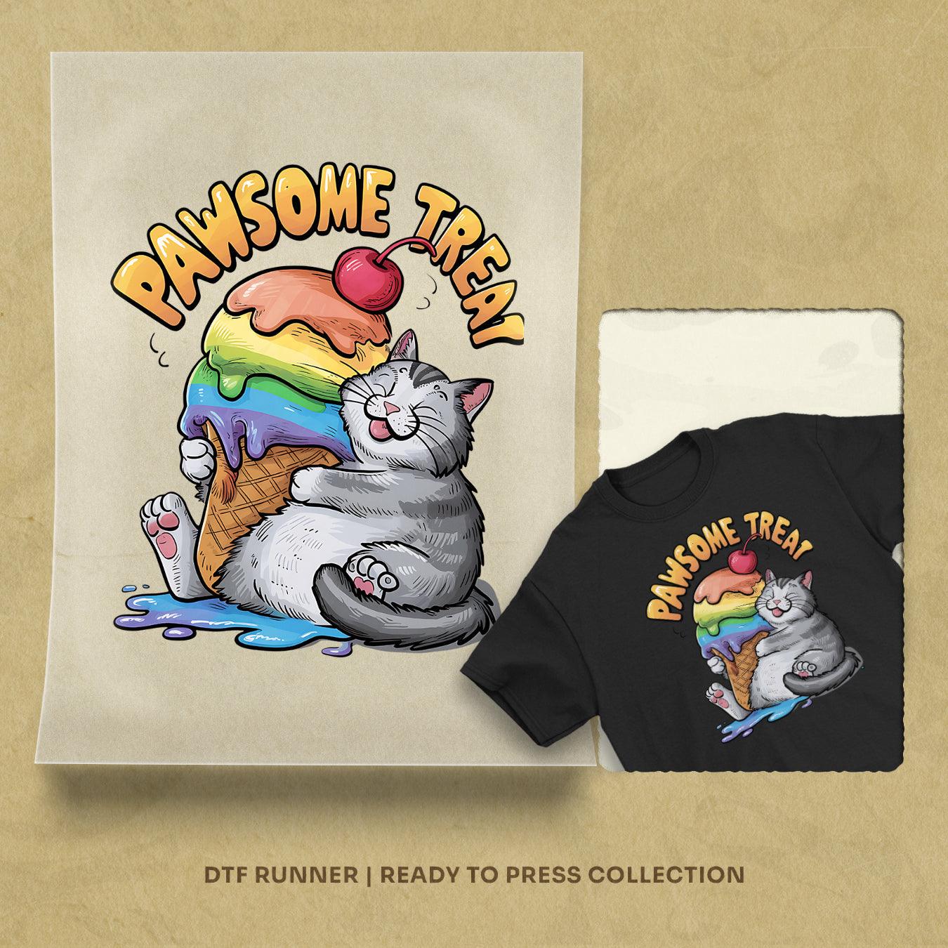 Pawsome Treat dtf prints