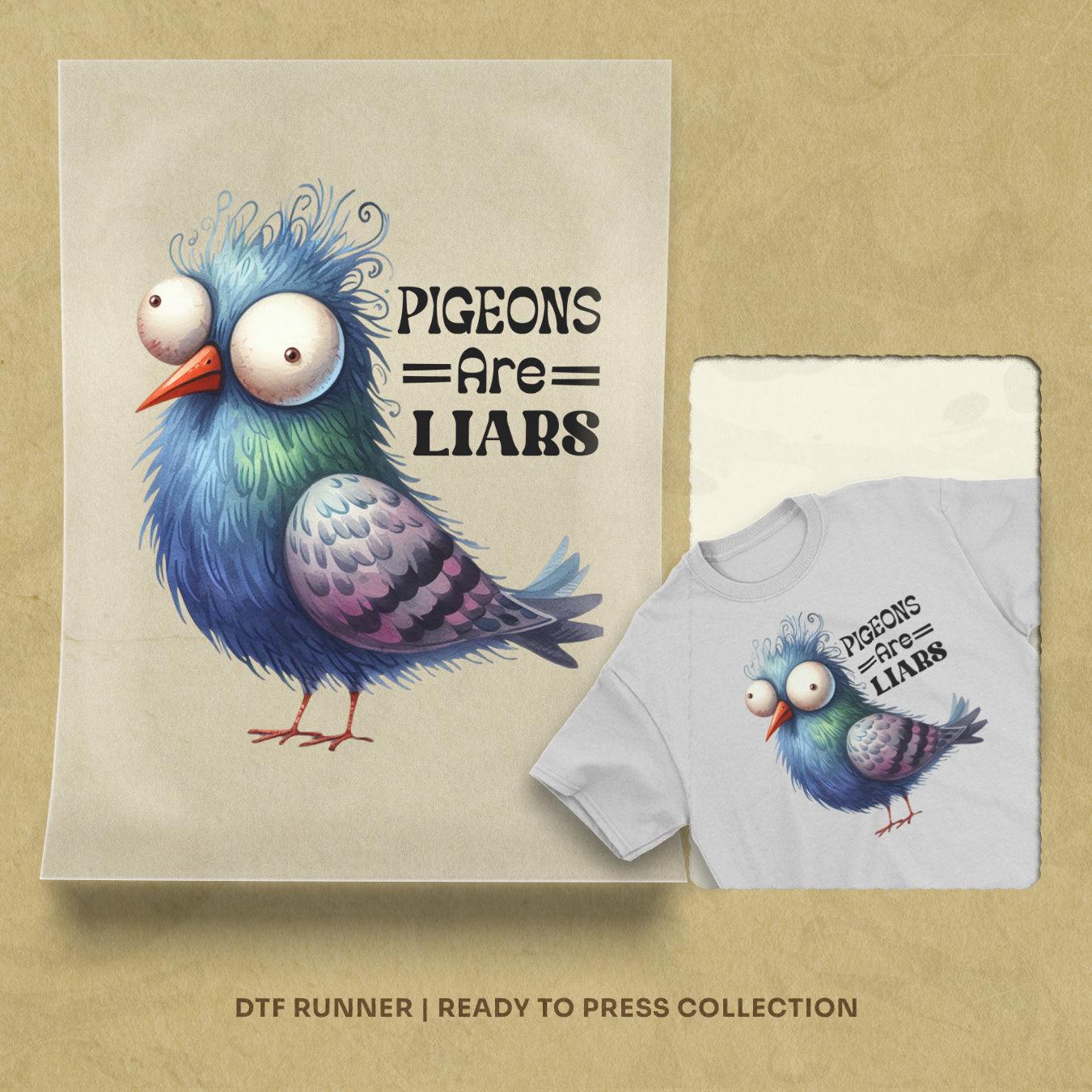 Pigeons are liars direct to film transfers