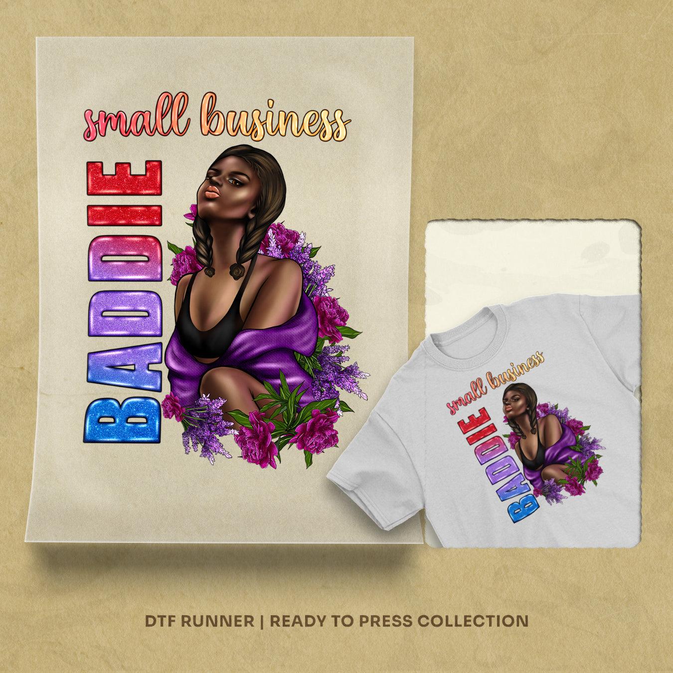 Small Business Baddie Afro Woman direct to film