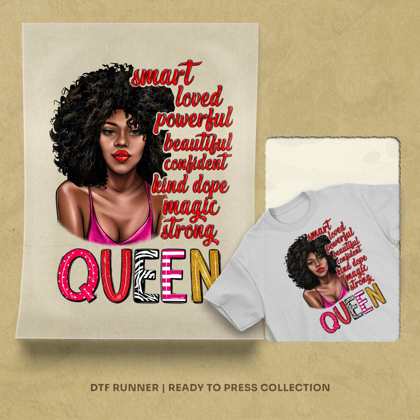 Smart Loved Powerful Beautiful Confident Kind Dope Magic dtf heat transfer
