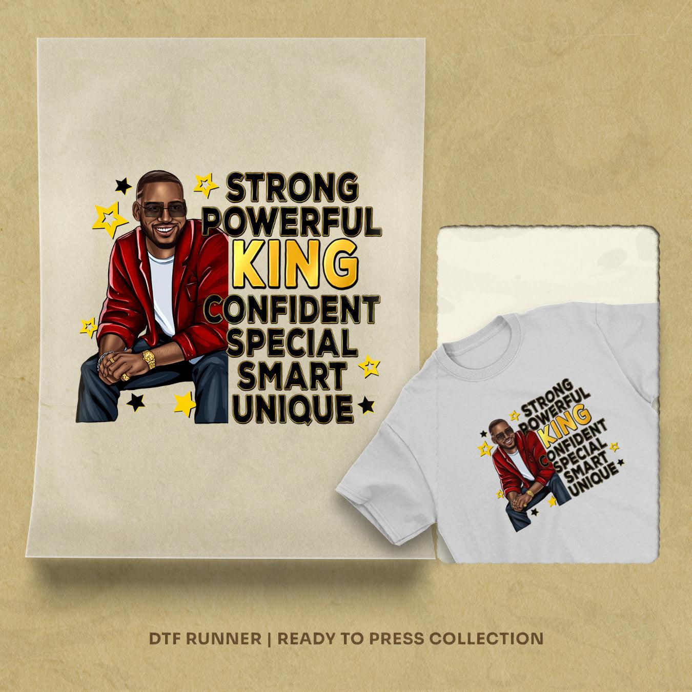 Strong Powerful King Black Man direct to film transfer