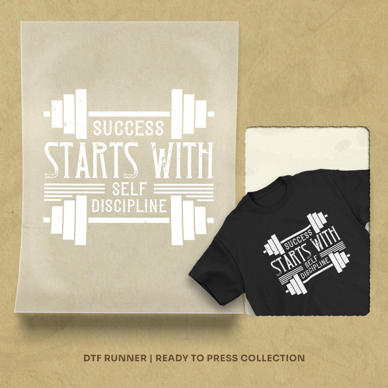 Success Starts With Self-Discipline Dtf Transfers