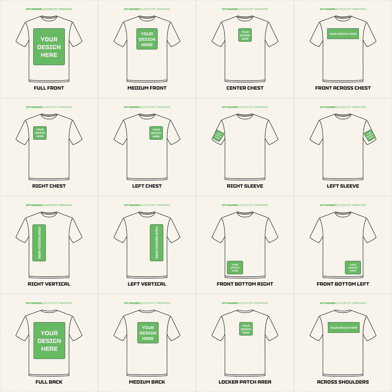 DTF Transfers By Size