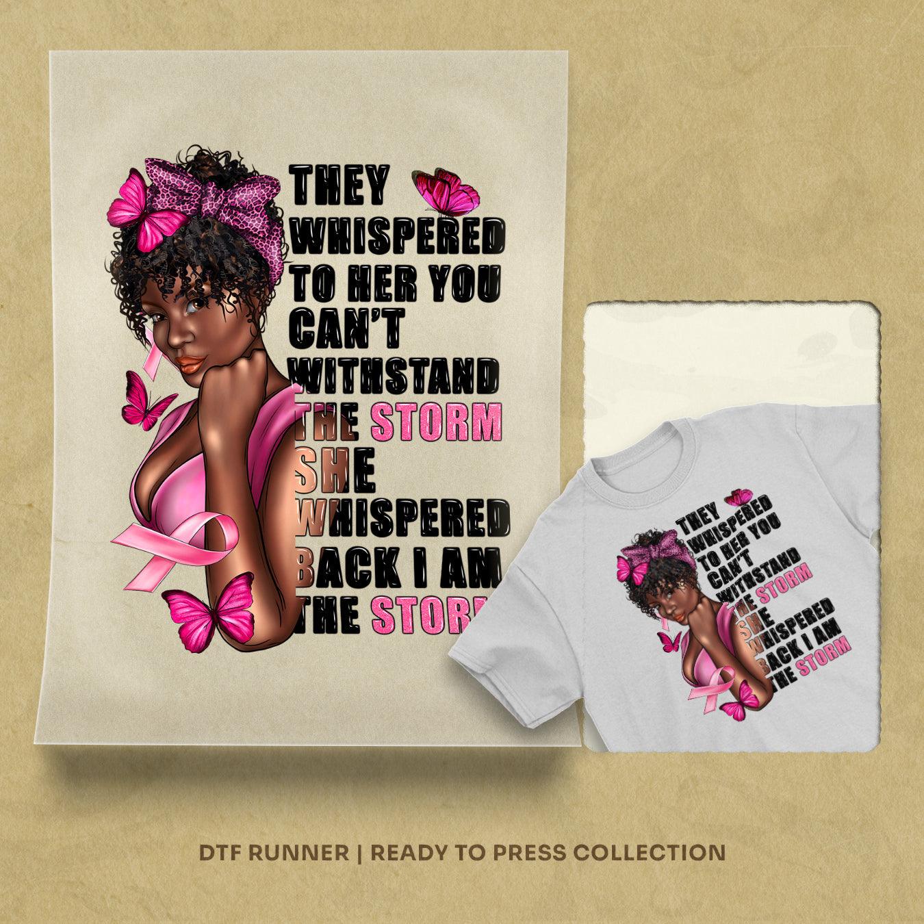 TSE ye Whispered To Her Afro Woman    dtf transfers