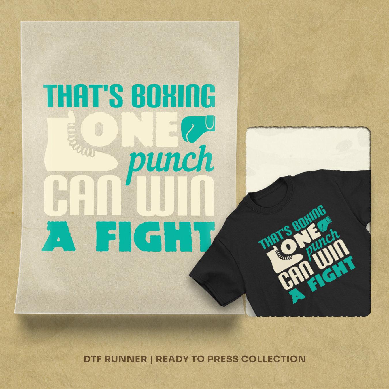 That's Boxing One Punch Can Win A Fight direct to film transfers