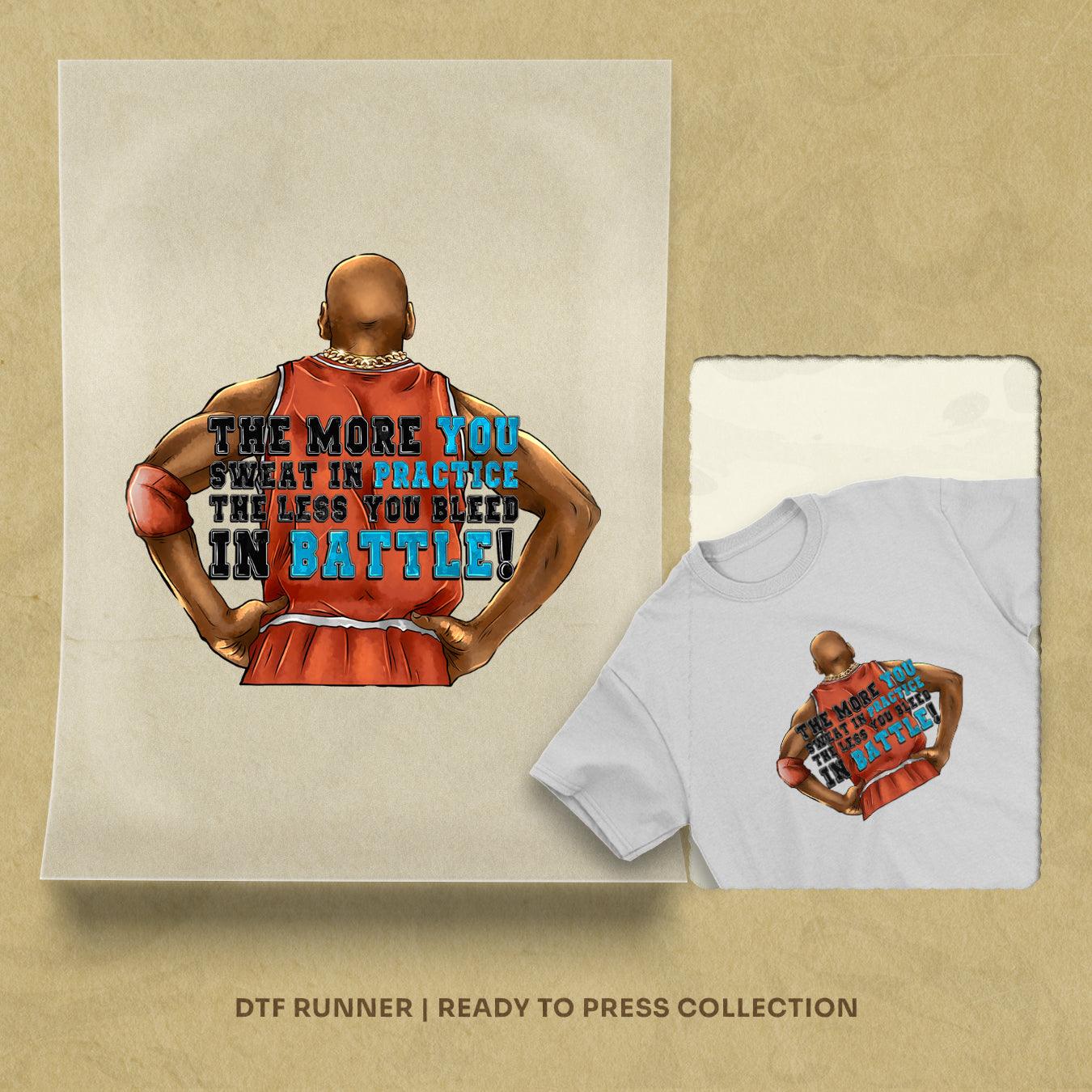 The More You Sweat In Practice Baseball order dtf transfers