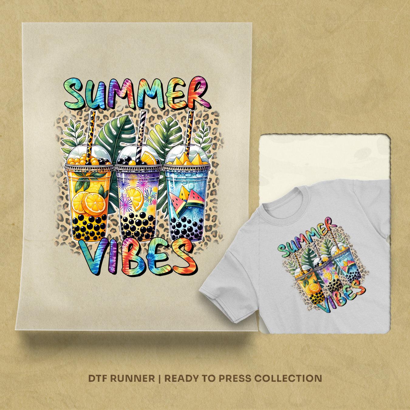 Tiedye Summer Vibes Direct To Film Transfer