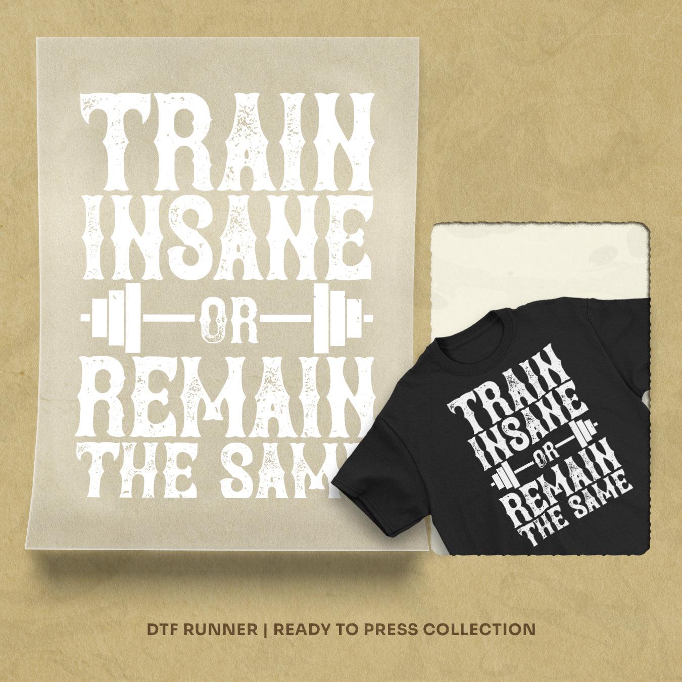 Train Insane Or Remain The Same Dtf Transfers