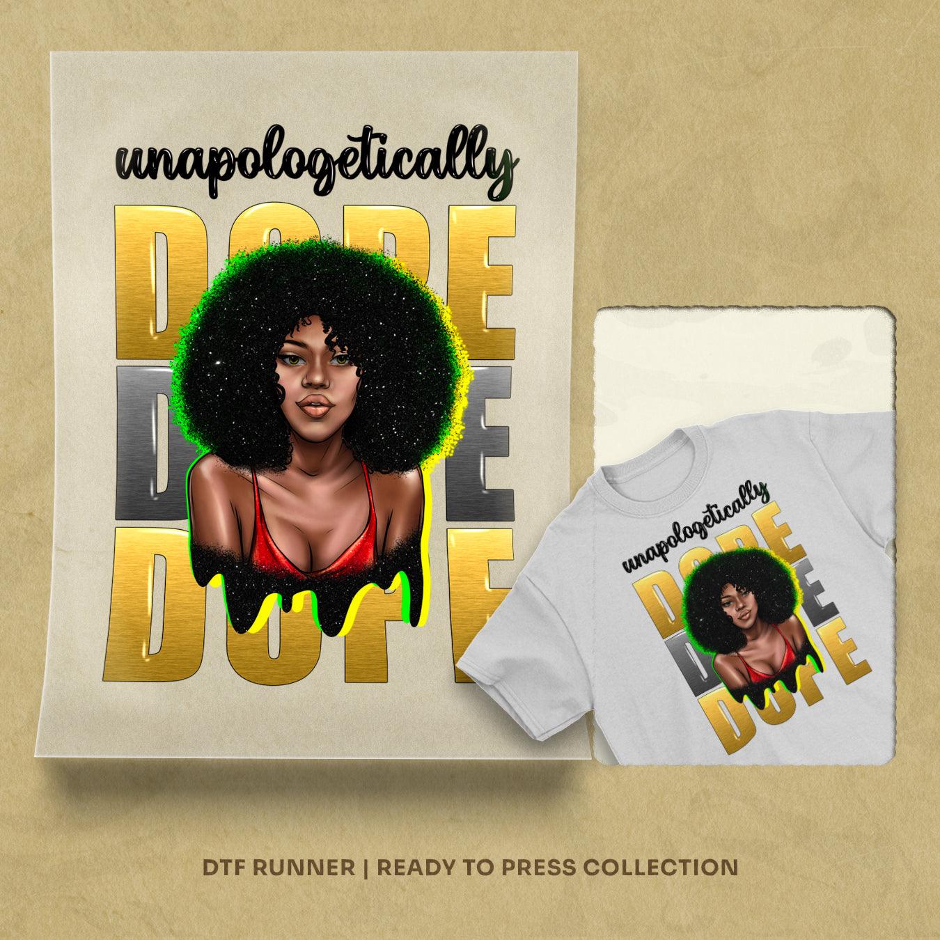 Unapologetically Dope Afro Woman direct to film