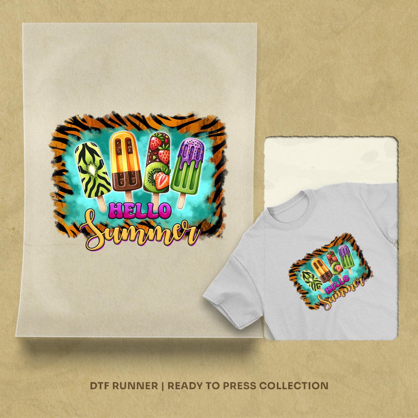 Western Ice Cream Summer Dtf Transfer Images