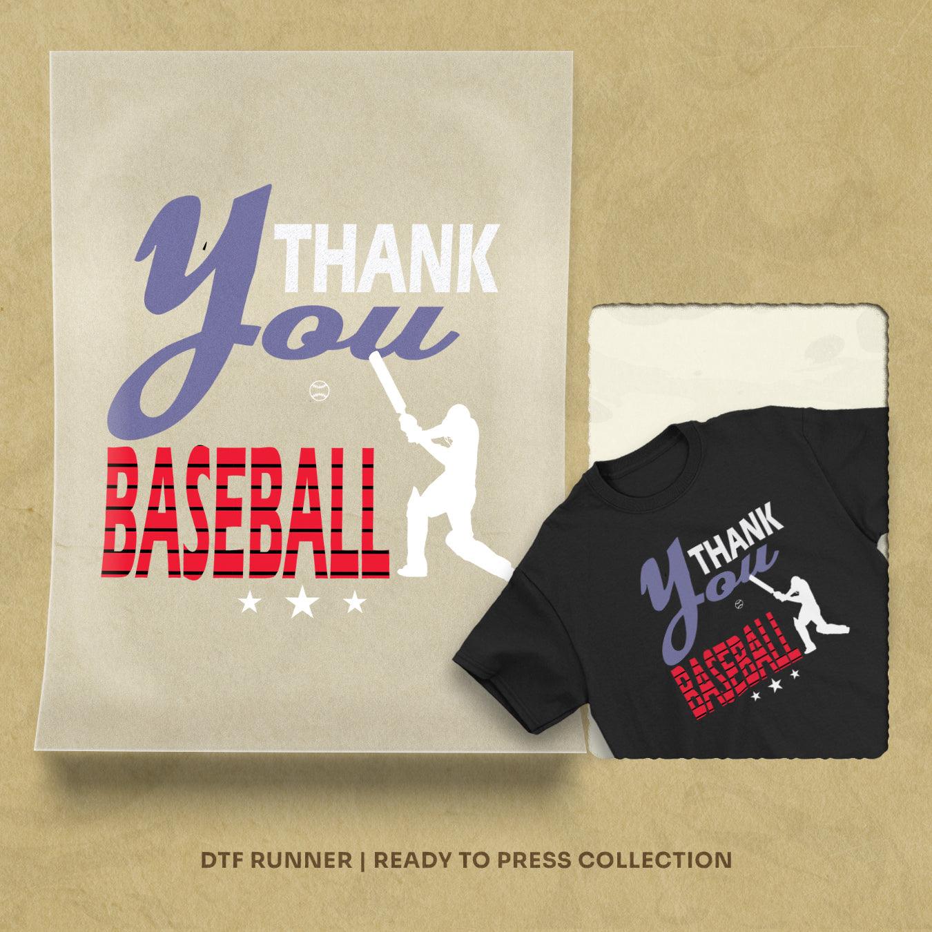 thank you baseball dtf transfer